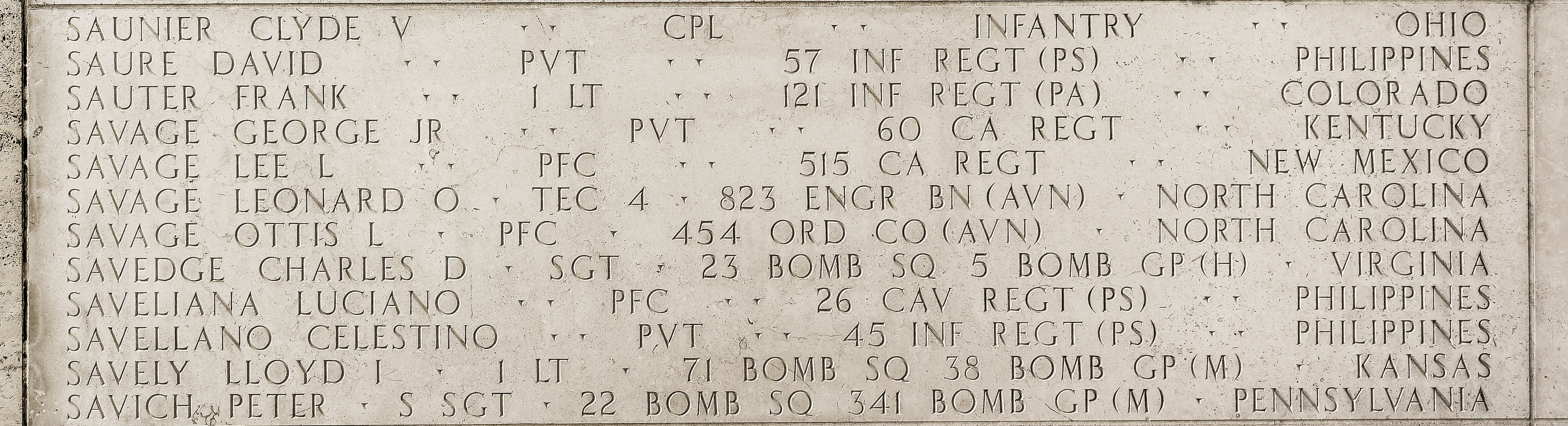 Lloyd I. Savely, First Lieutenant